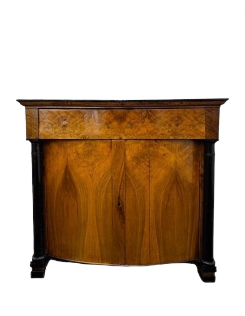 Fantastic Bow Front Biedermeier Cabinet