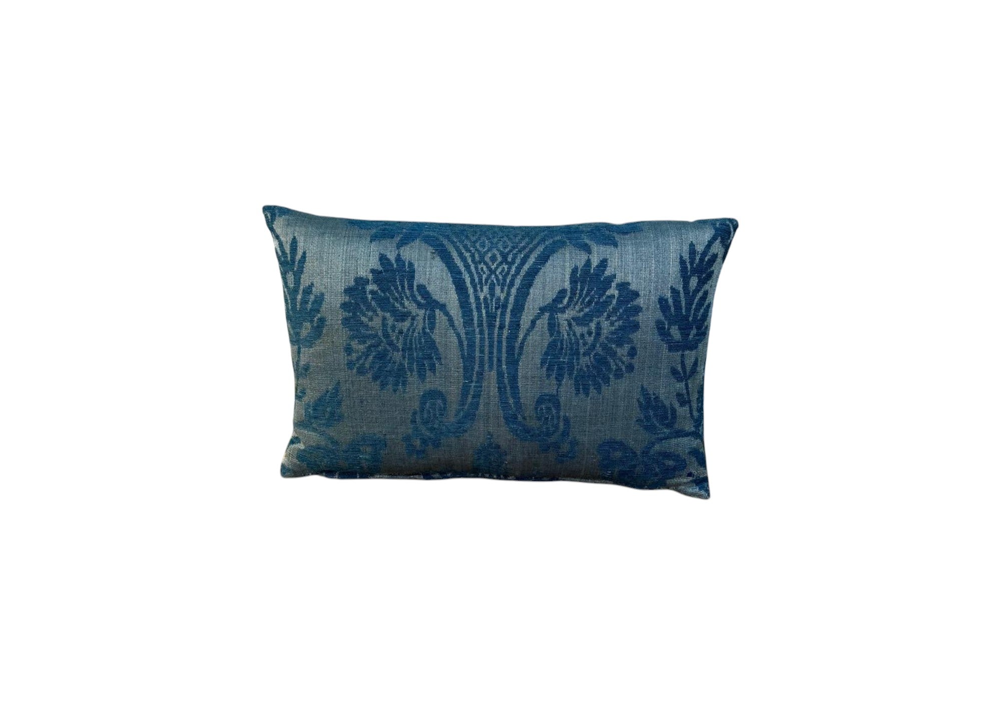 18th Century French Damask Textile Pillow