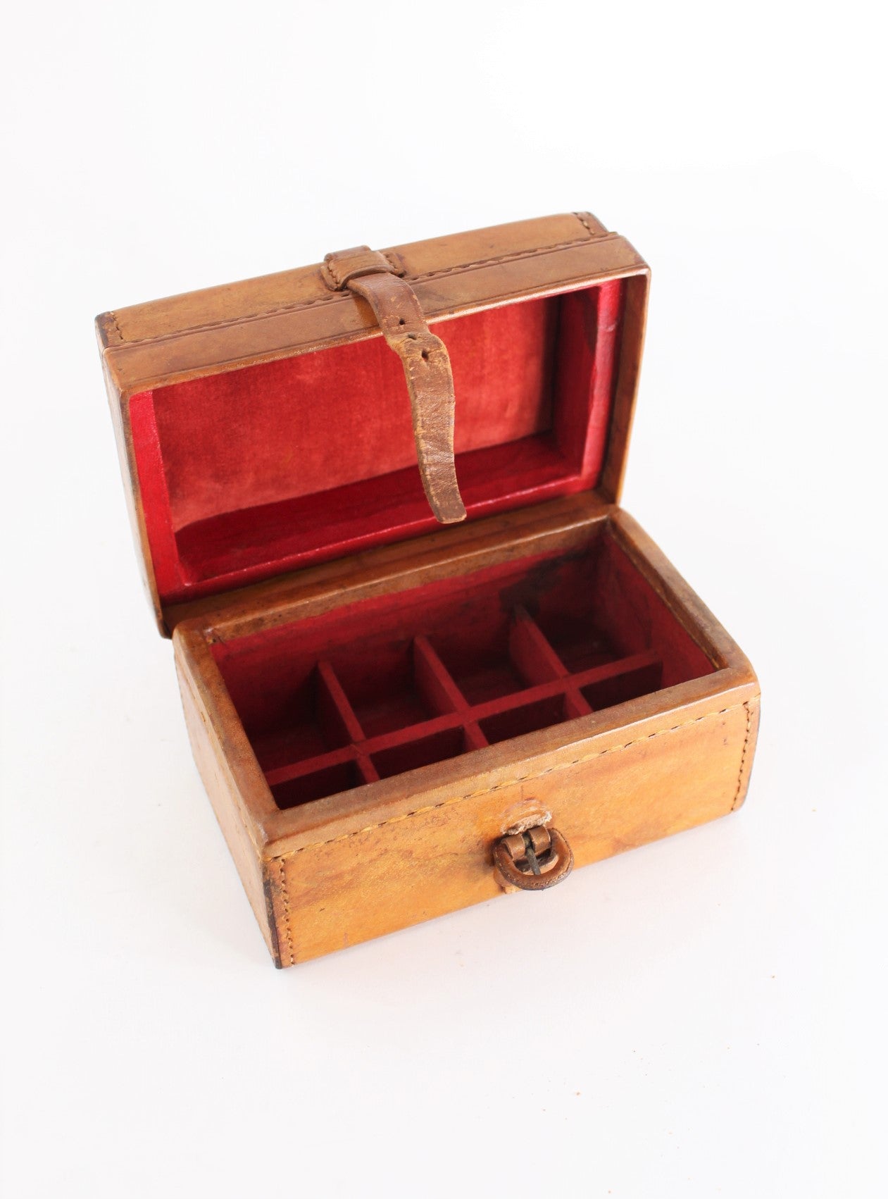 English 19th Century Leather Desk Box