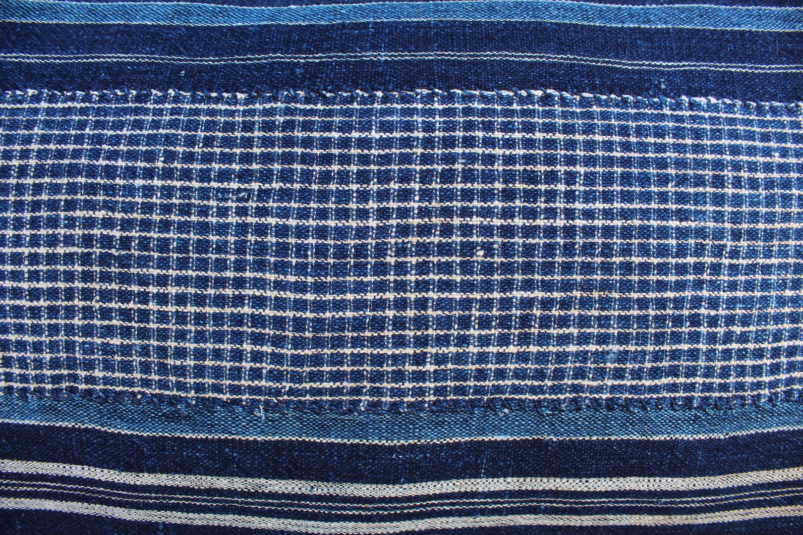 Antique African Indigo Stripe Pillow