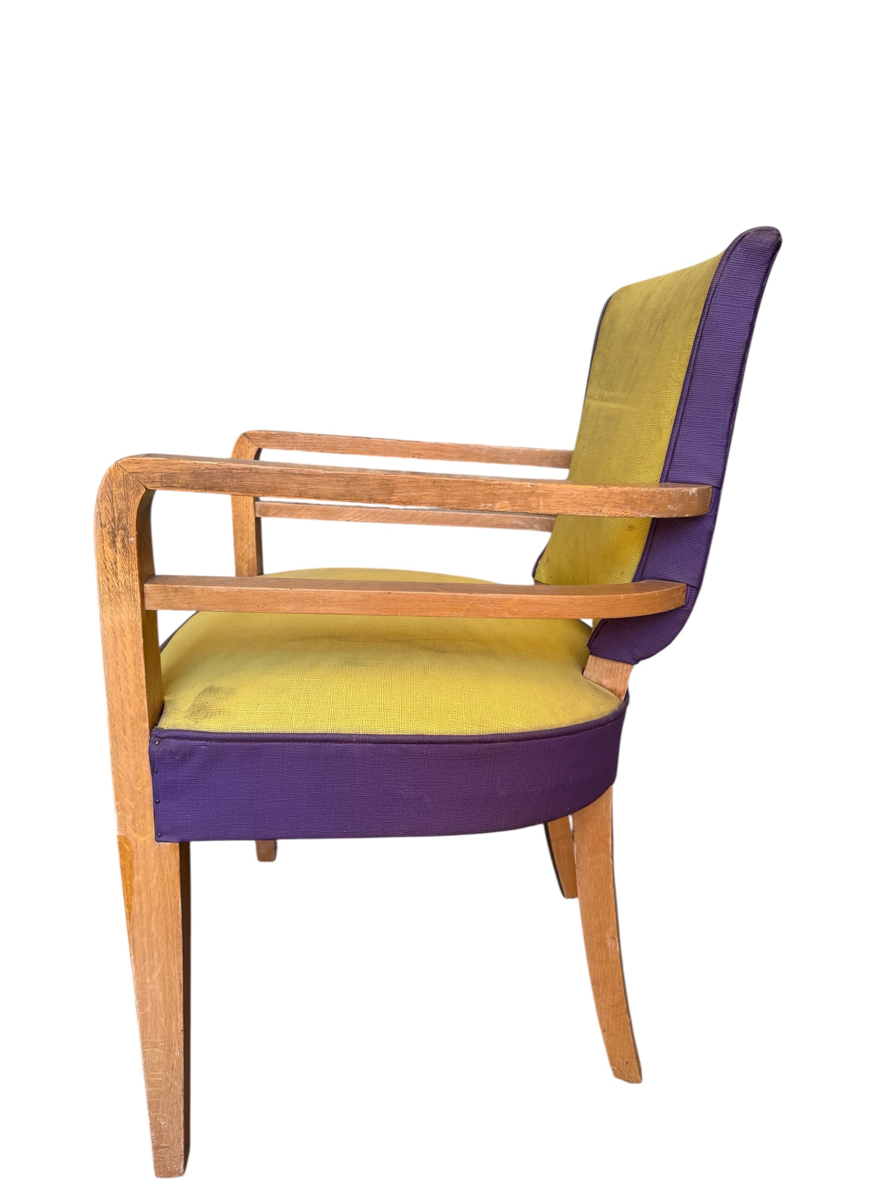 Ser of (4) French Art Deco Arm Chairs