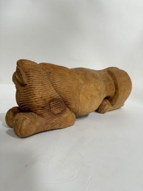 Fantastic Danish Carved Wood Cat