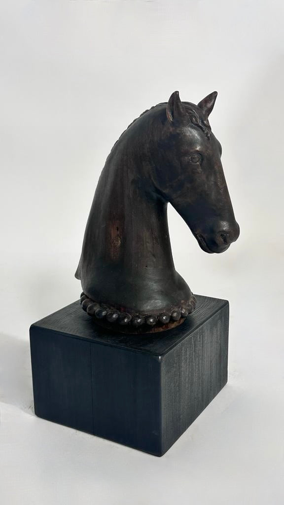 Mid Century French Mid Century Horse Head Sculpture