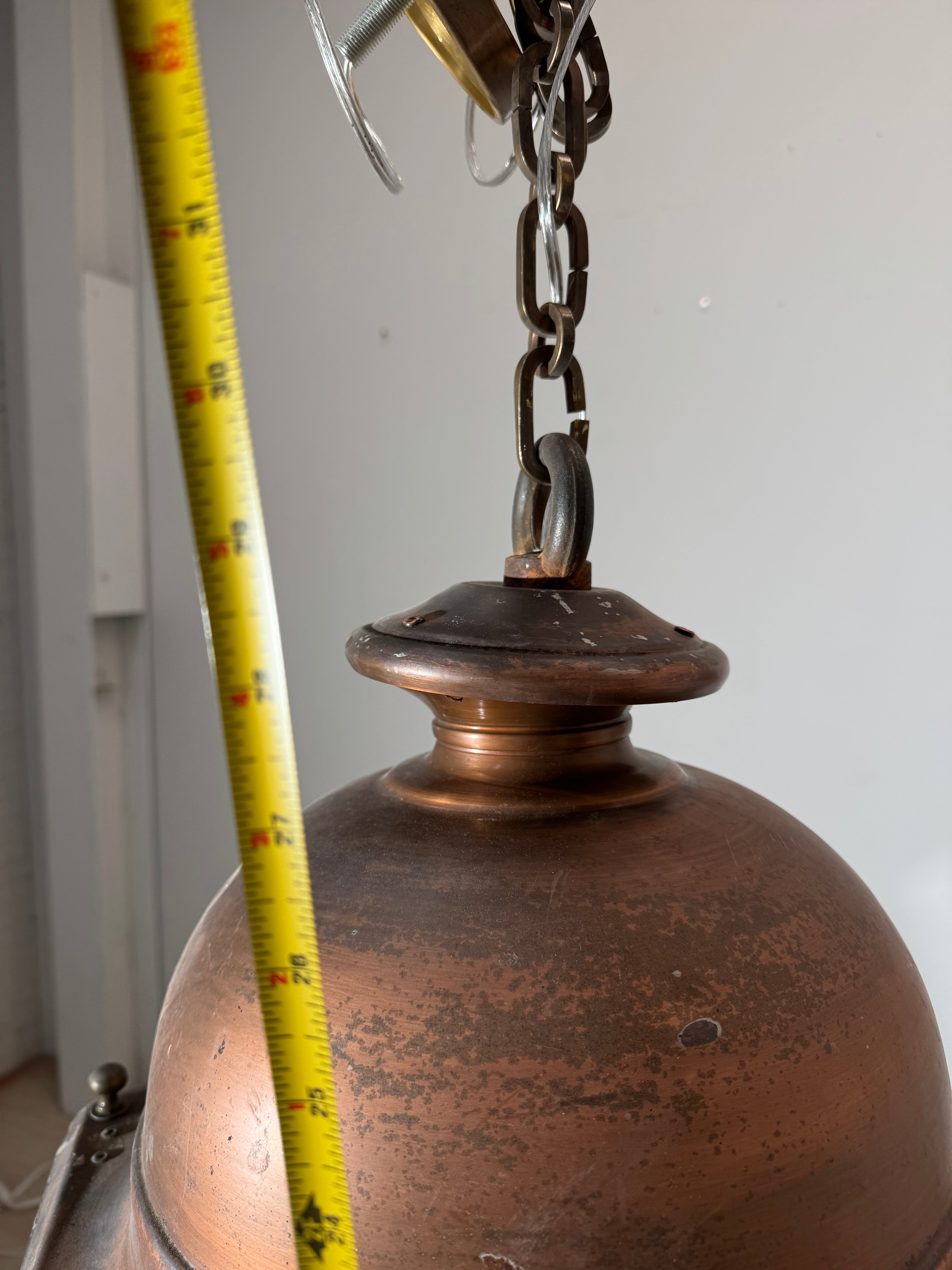 English 19c Copper Lantern
