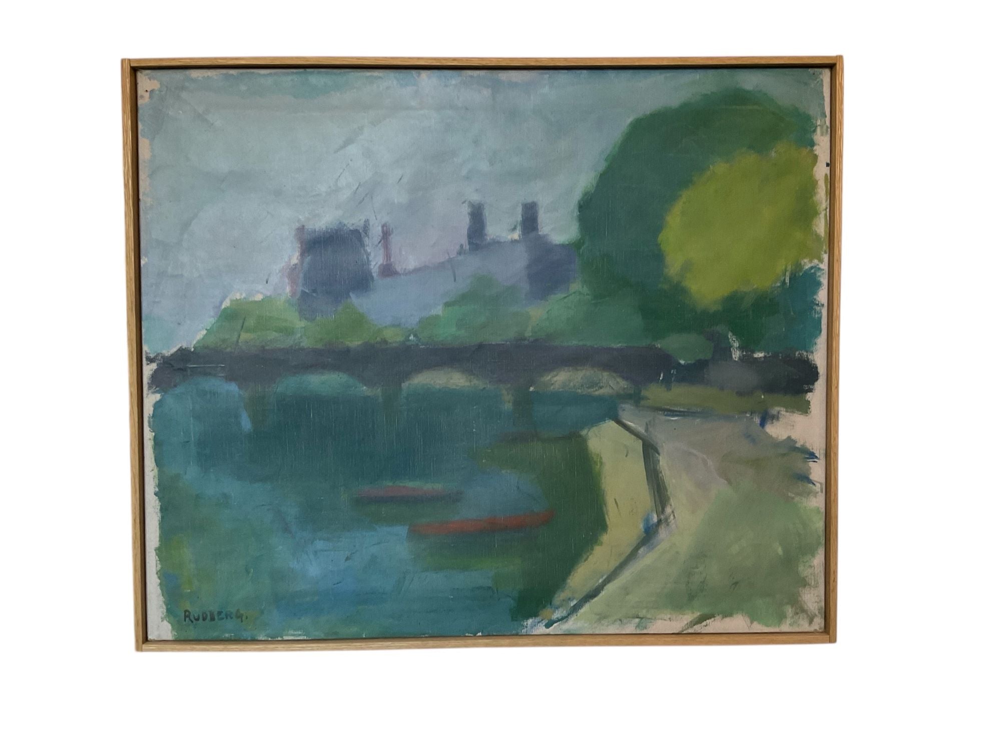 Vintage Danish Oil Painting