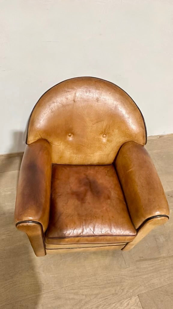 Bart Van Beckhoven Dutch Leather Arm Chair