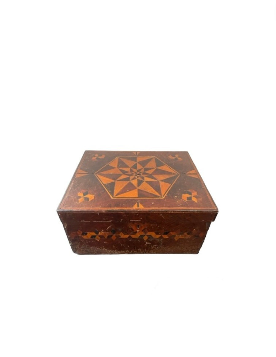 Antique Wabi-Sabi Inlaid Box