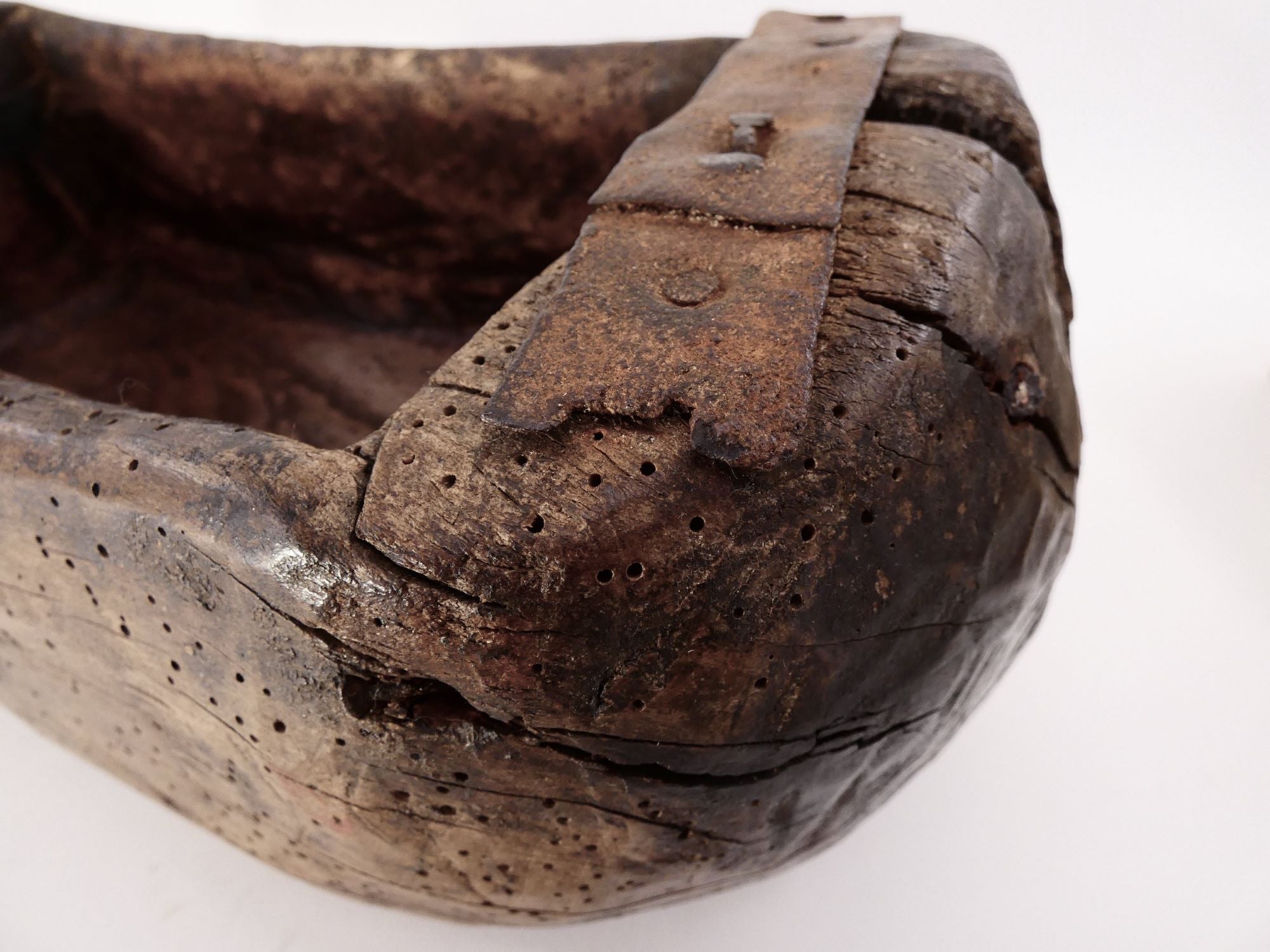 19th Century Primitive French Wooden Bowl