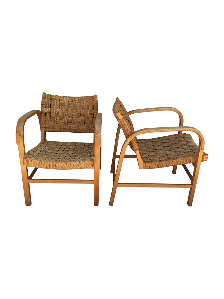 Pair of Mid Century Danish Armchairs 