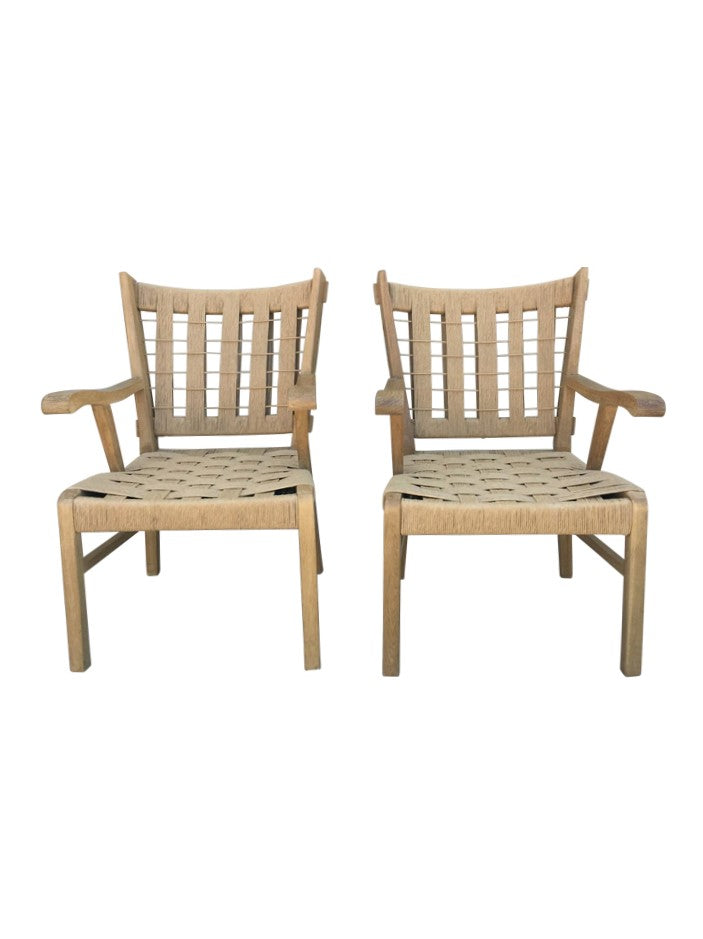 Lucca Studio Franc Rope Arm chairs