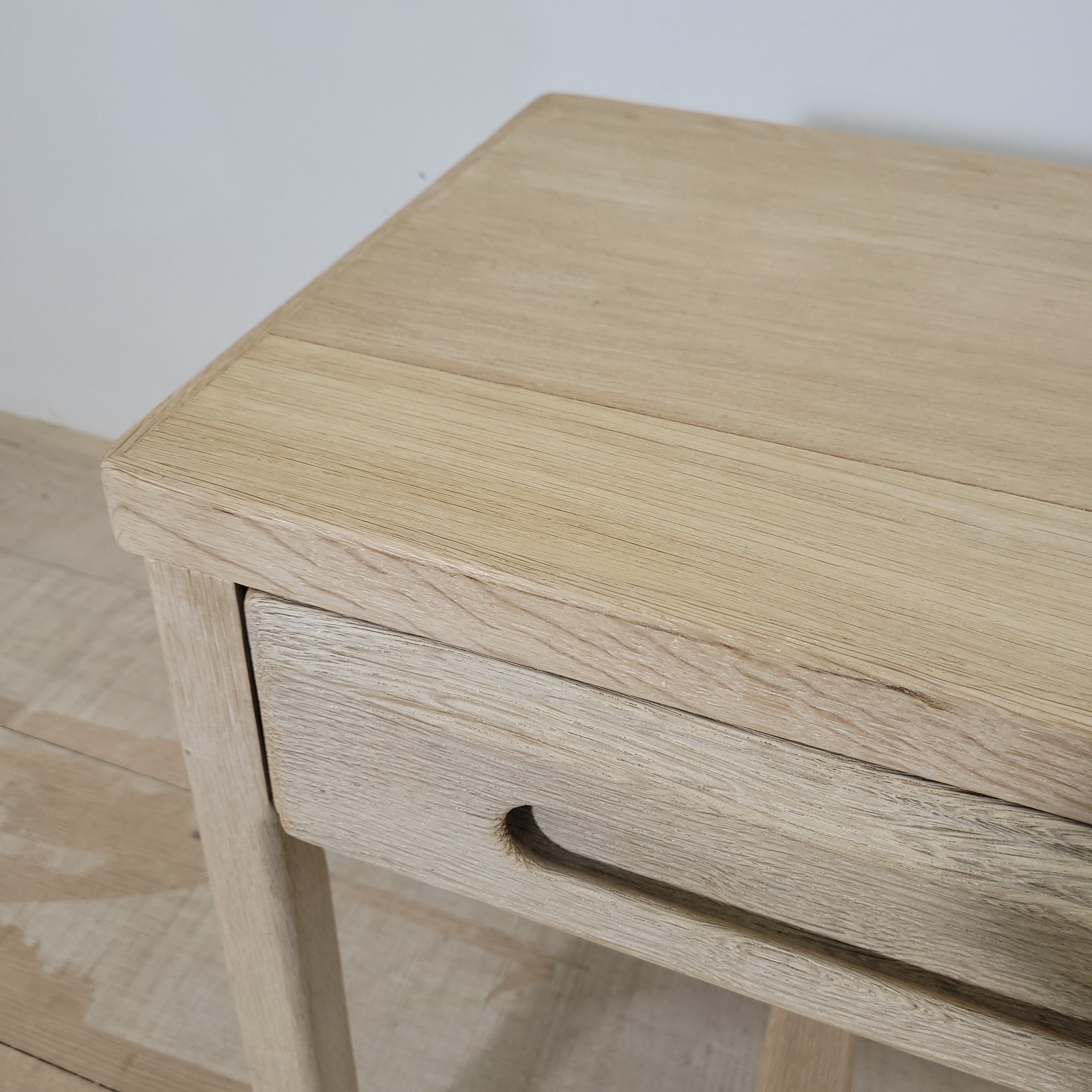 Limited Edition oak one drawer nightstand/table