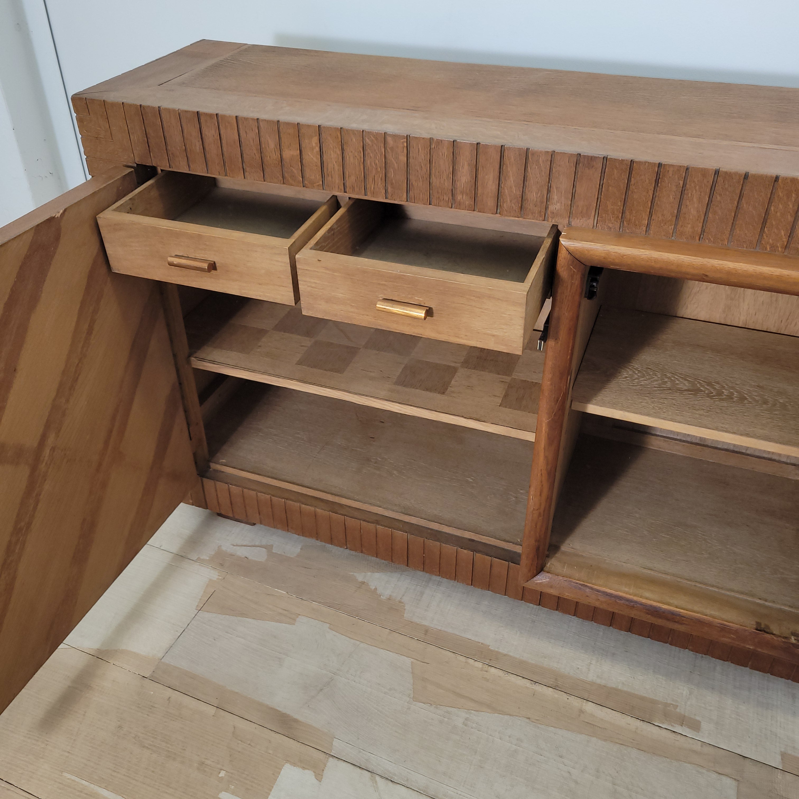 French 1930's Dark Oak Sideboard