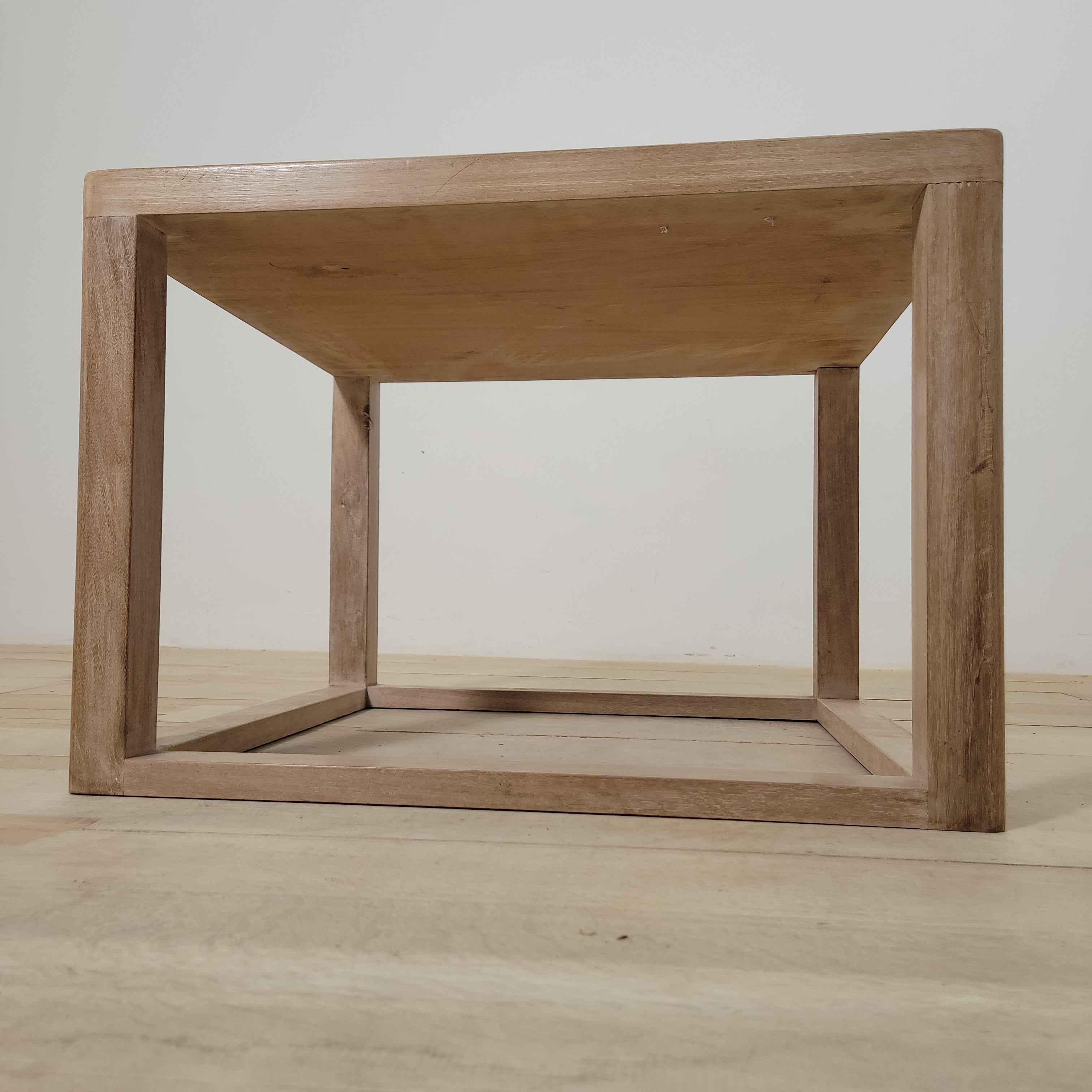 Limited Edition vintage bleached walnut coffee table