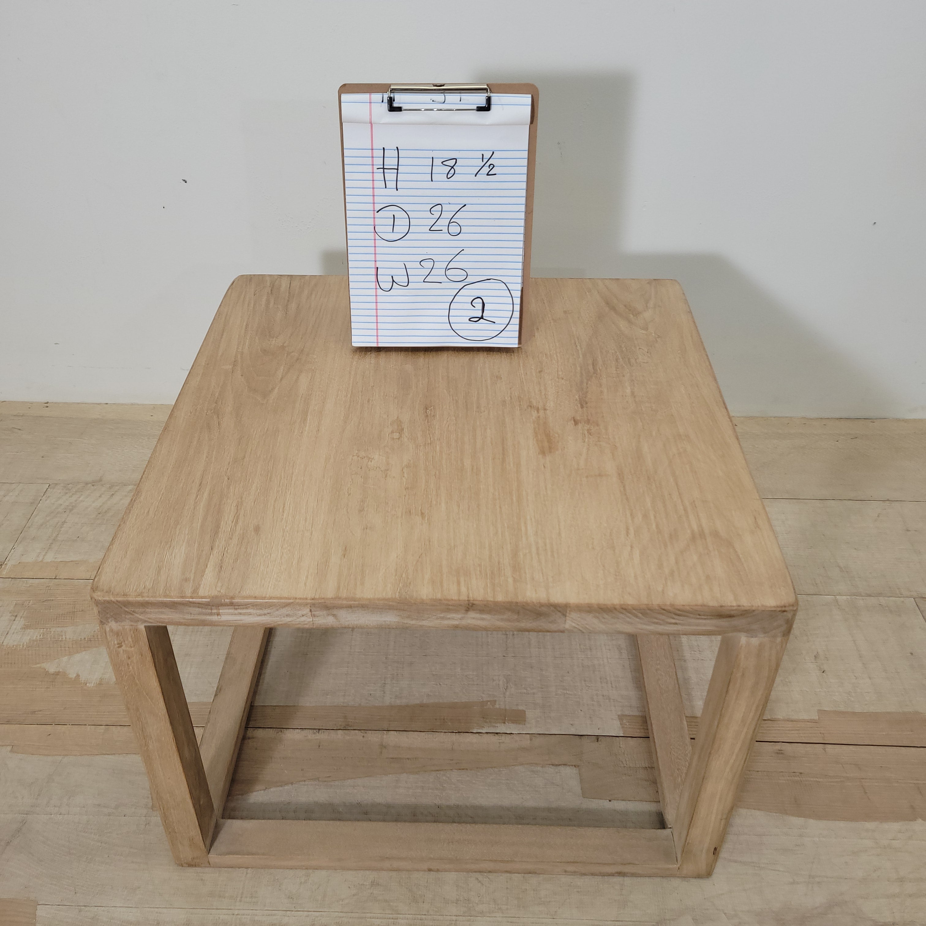 Limited Edition Bleached Walnut Coffee Table