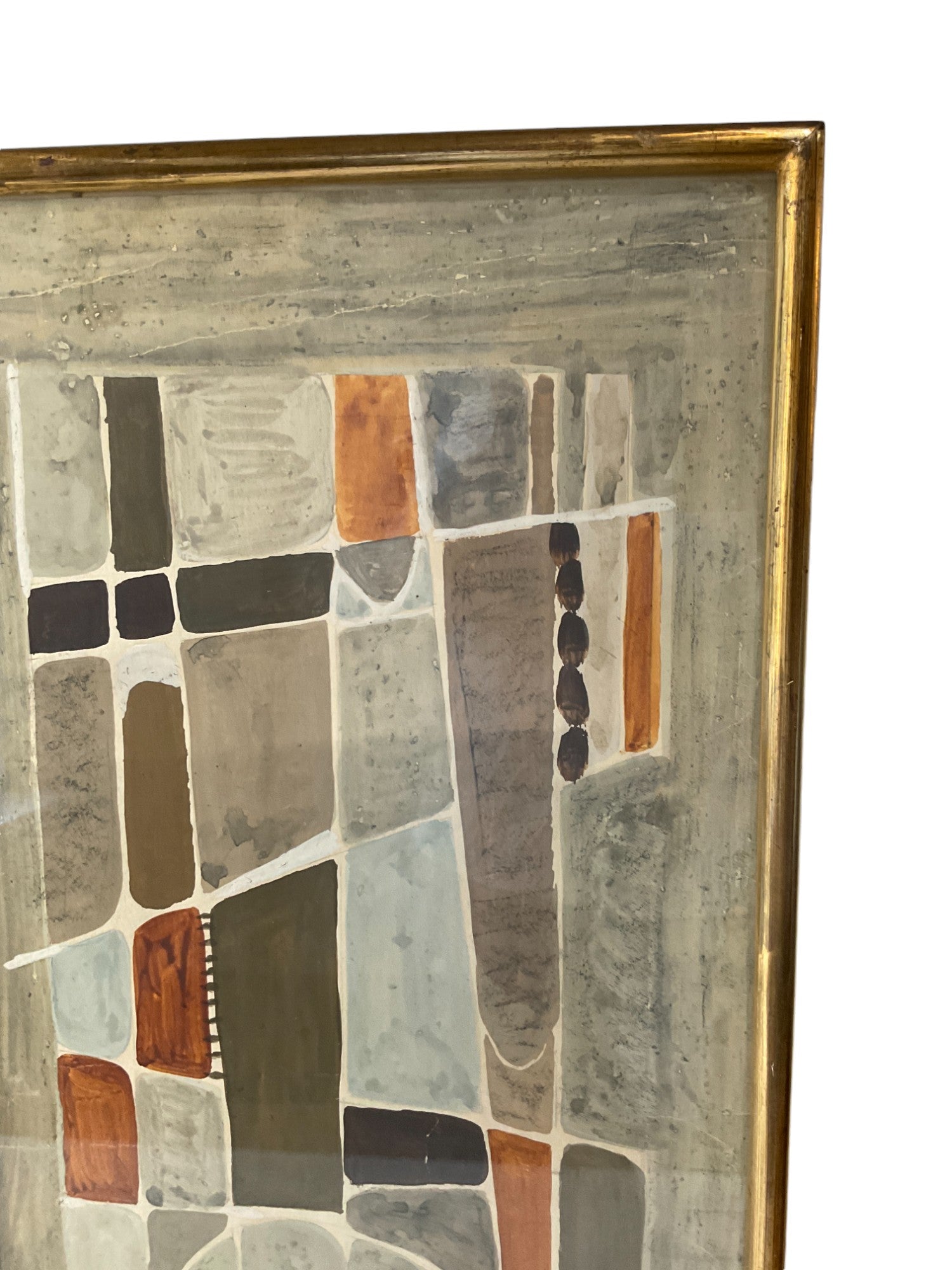 French Mid Century Abstract Painting