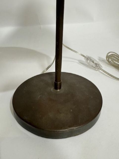 Mid Century French Opaline Desk Lamp