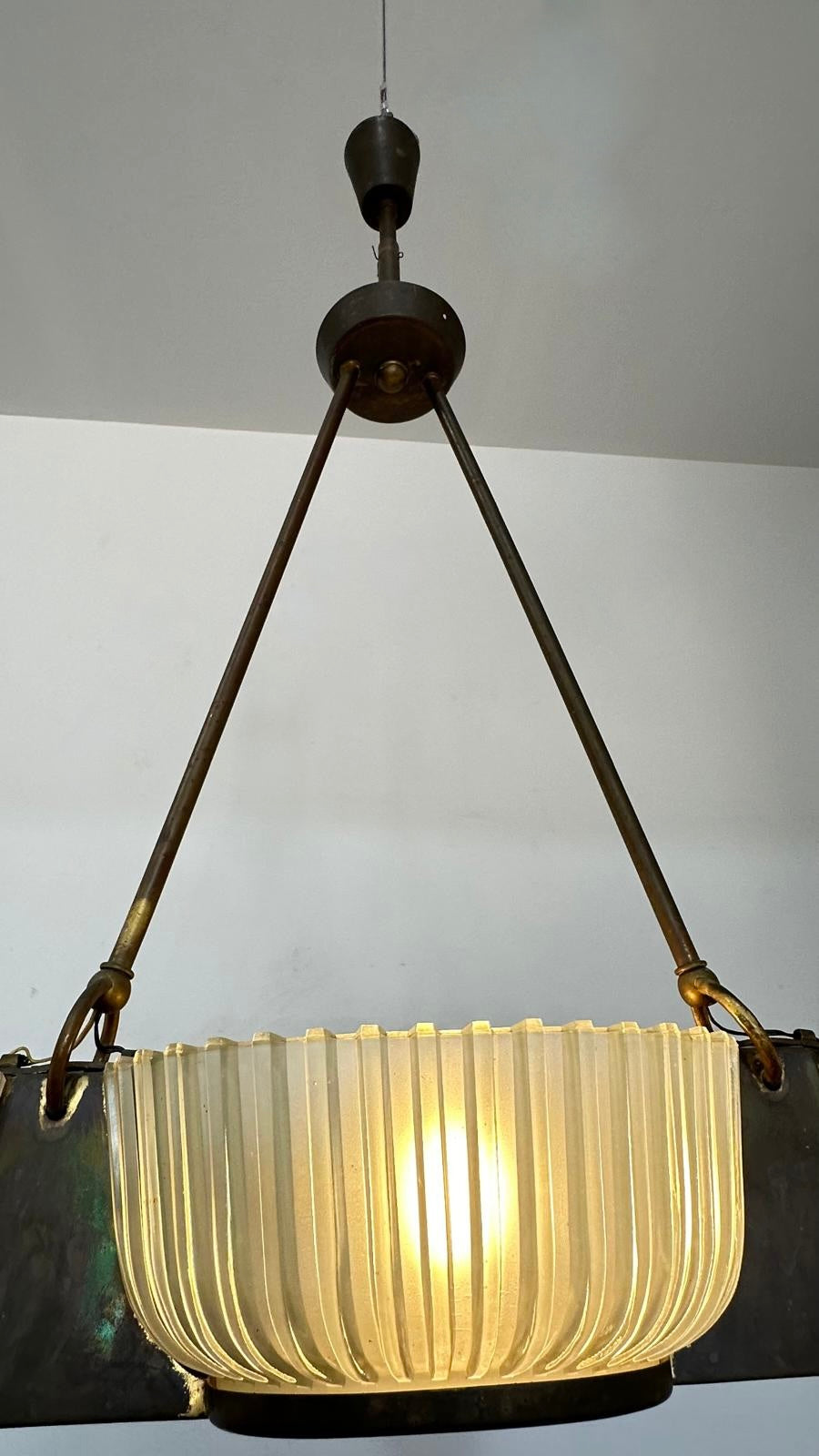 Superb French 1930's Deco Chandelier