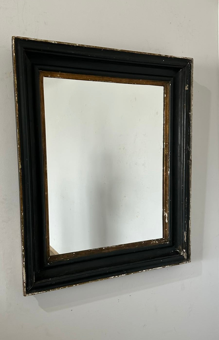 Large 19th Century Spanish Ebonized Mirror