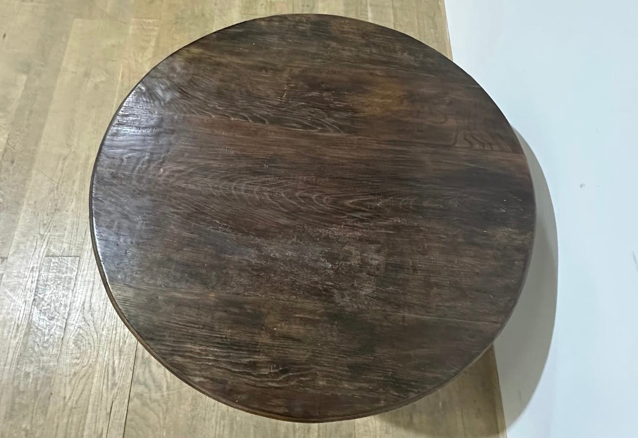 Limited Edition Round 18th Century Walnut Top Dining Table