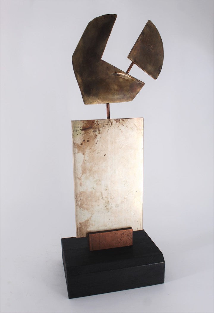 Limited Edition Mixed Metals Modernist Sculpture