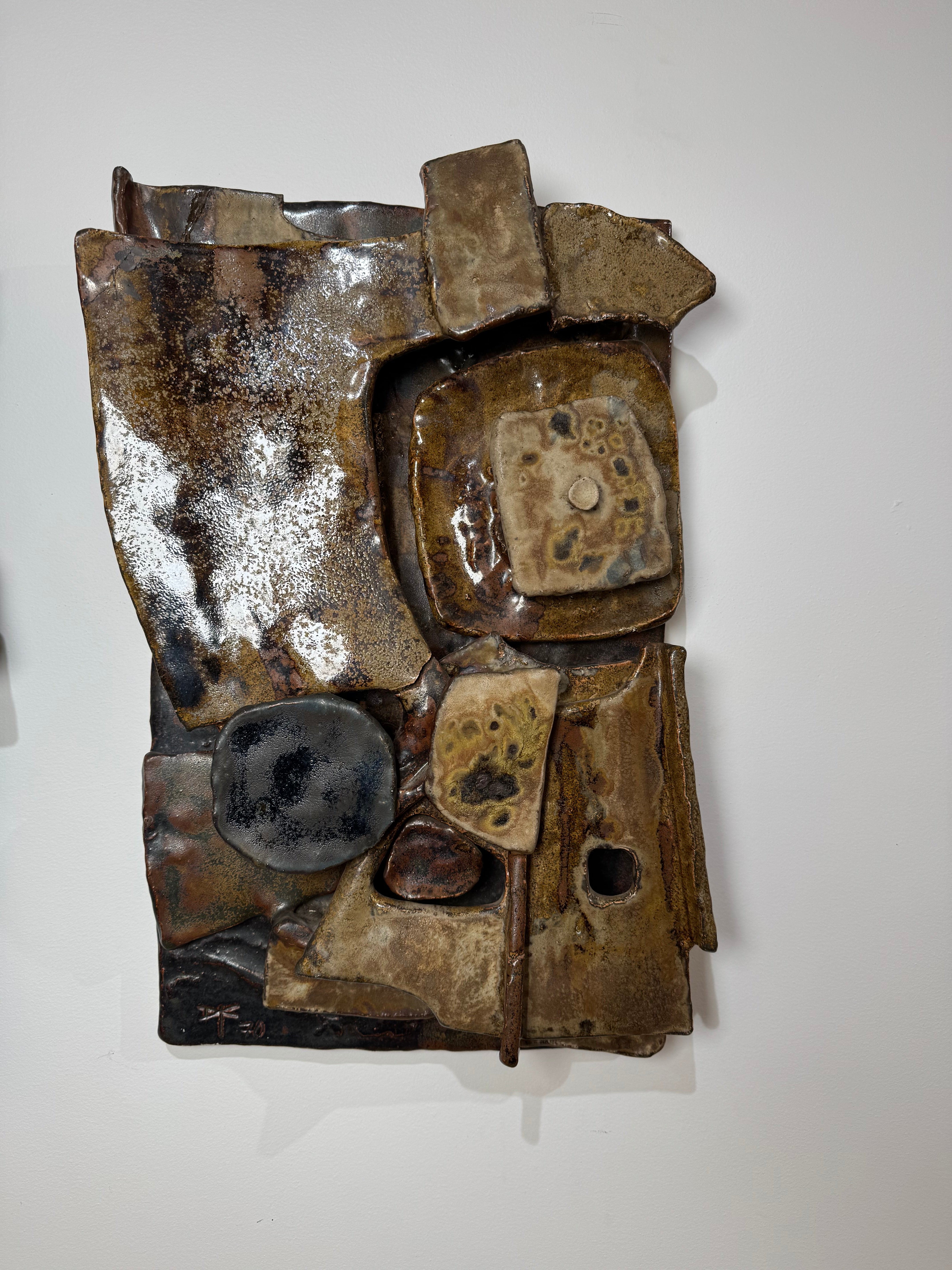 Exceptional Ceramic Wall Sculpture, Italy 1960