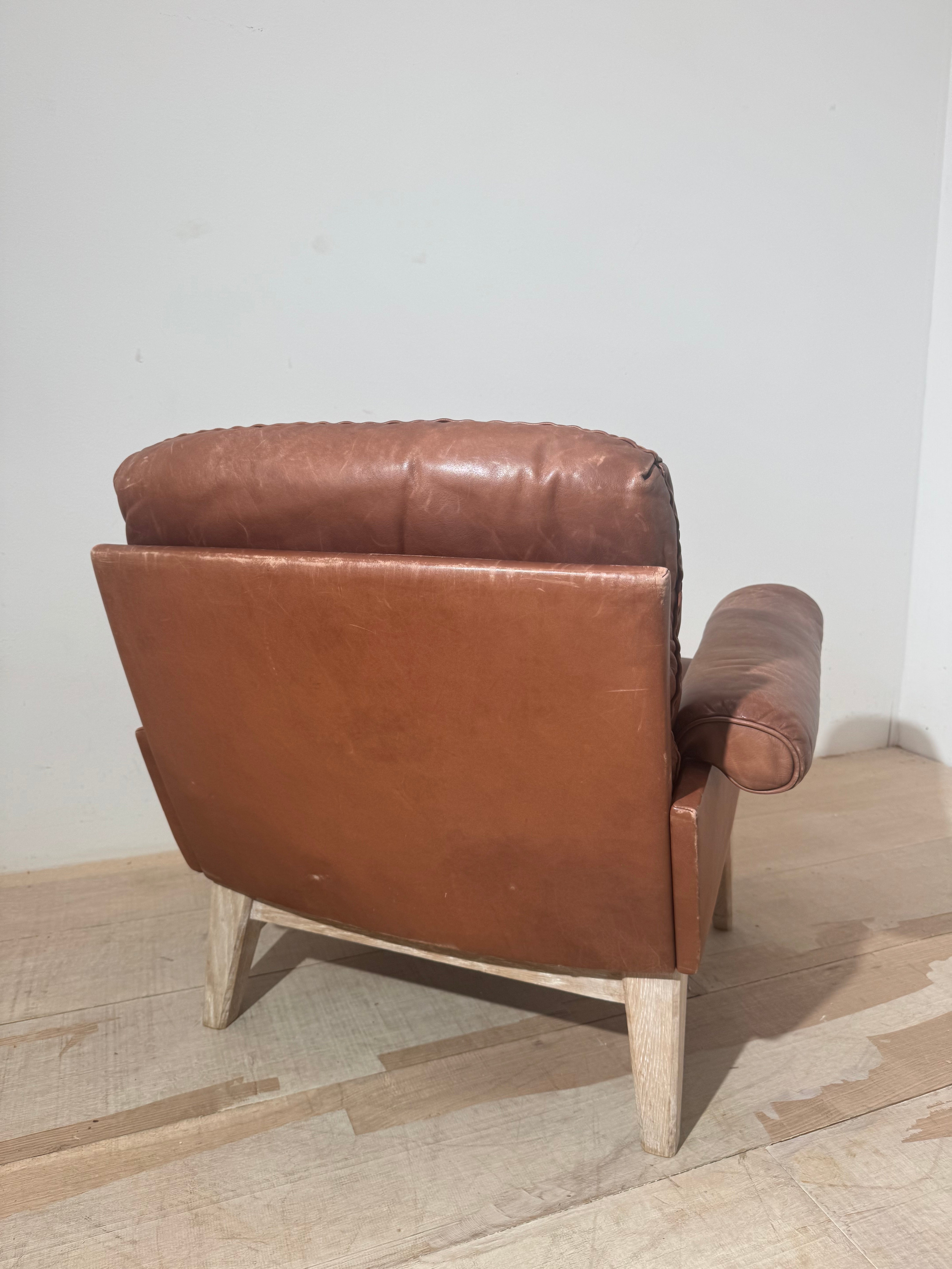 Single Desede Leather Armchair