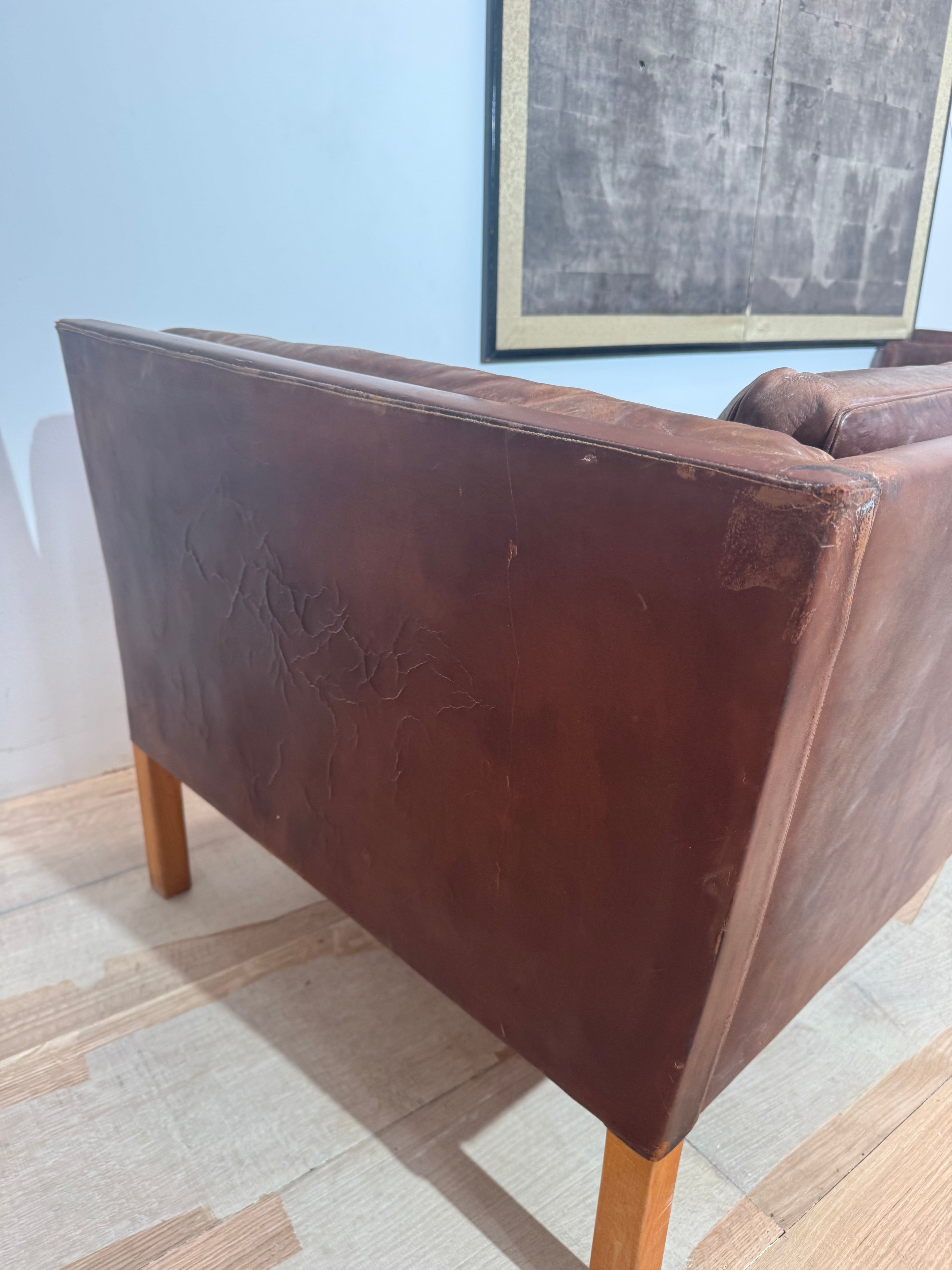 Orignal Fabulous Chocolate Brown Leather Sofa