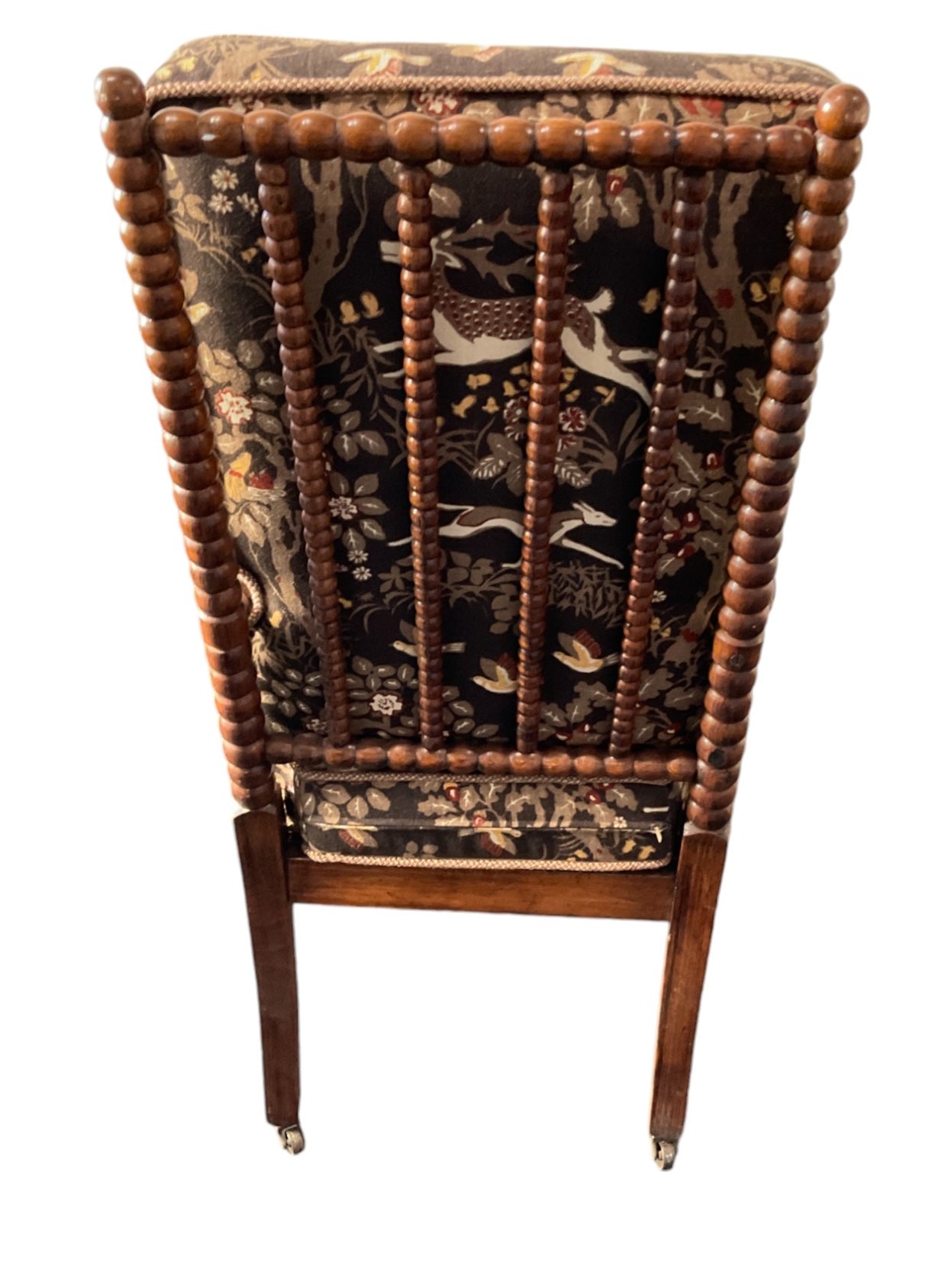 Single 19th Century English Bobbin  Arm Chair