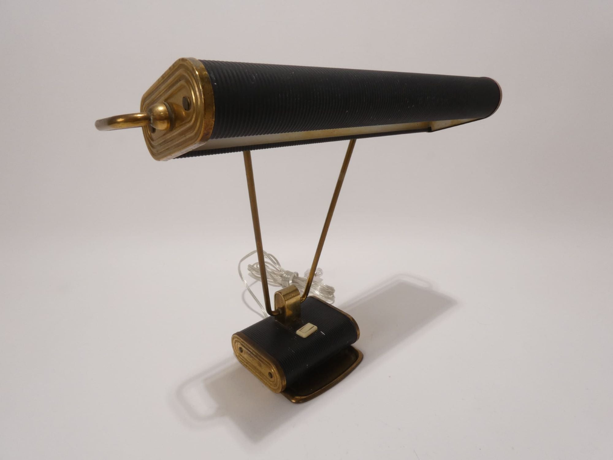 Eileen Gray Adjustable Brass and Black  Table Lamp