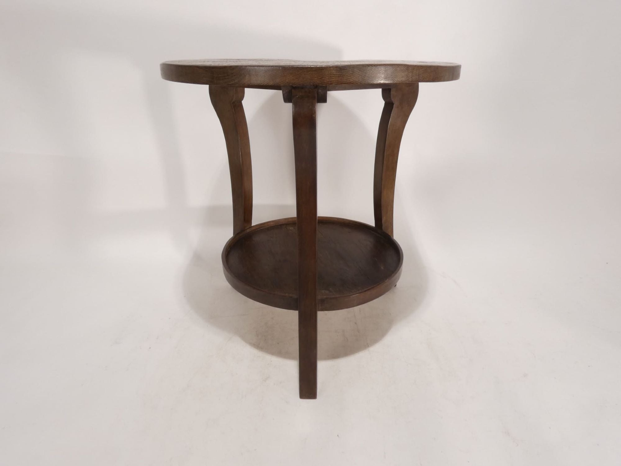 Lucca Studio Eloise Walnut Round Side Table