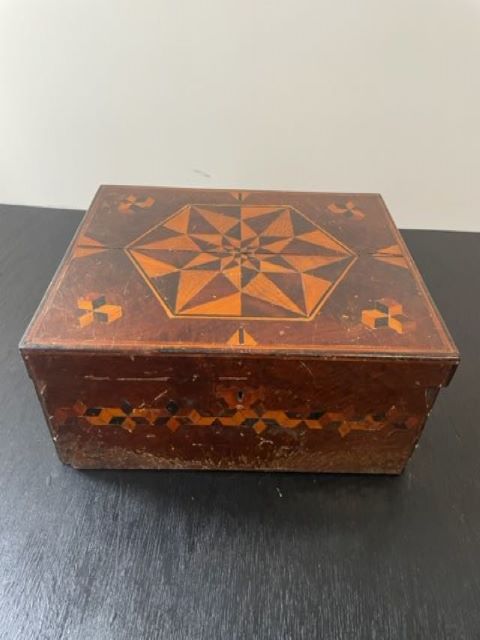 Antique Wabi-Sabi Inlaid Box