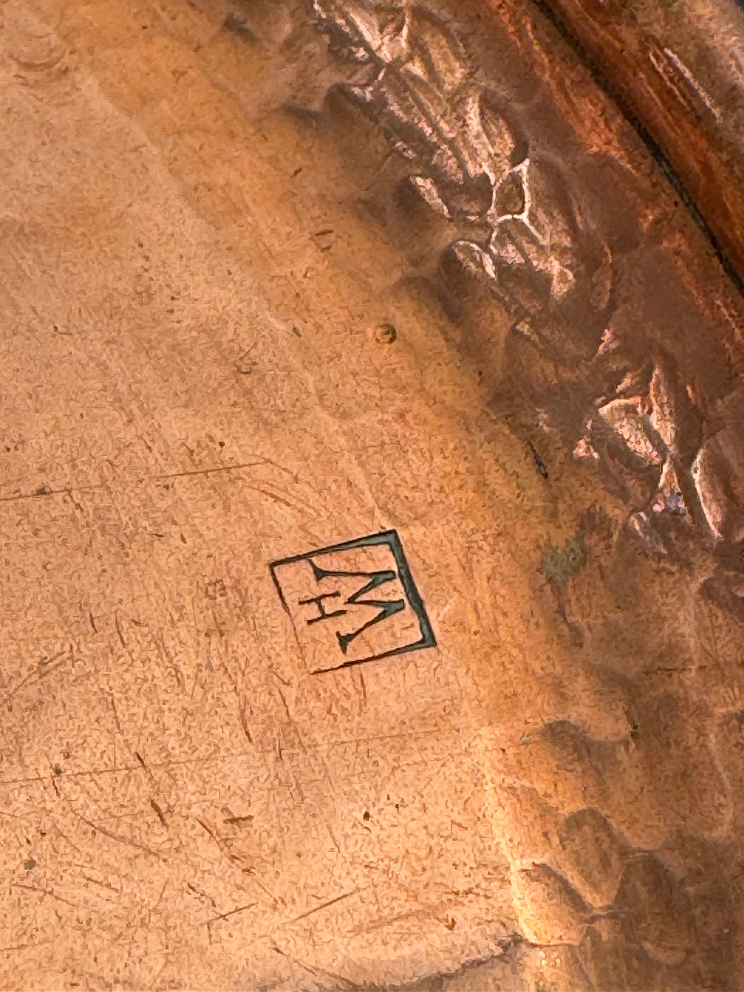 English Arts and Crafts Period Hugh Wallis Copper Serving Tray