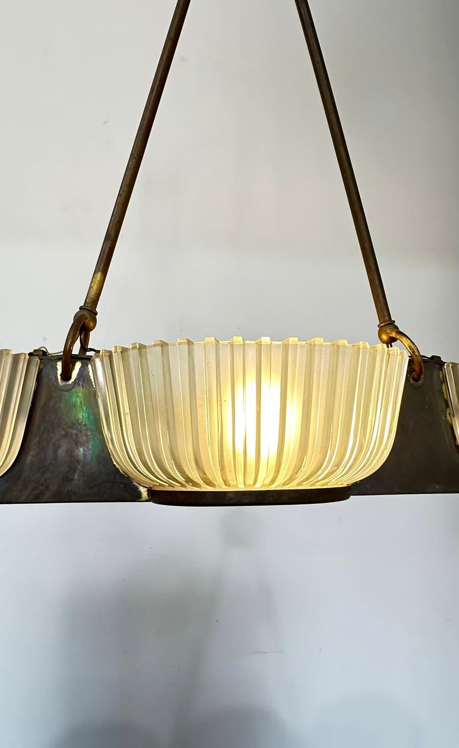 Superb French 1930's Deco Chandelier