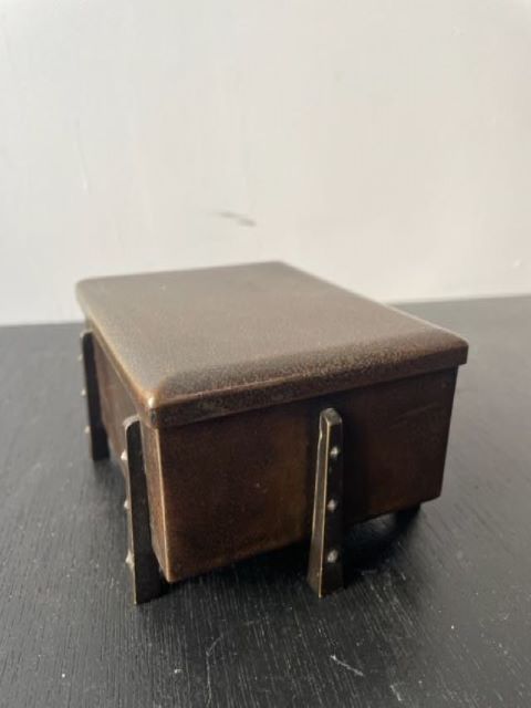 Small Japanese Bronze Box