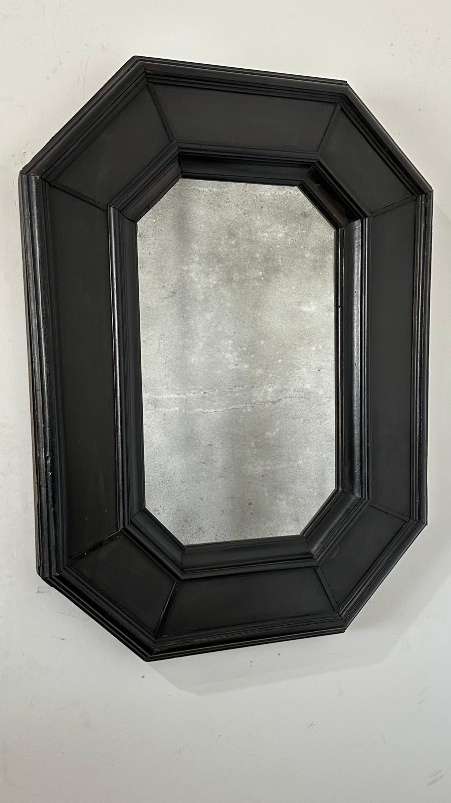 Huge 19th Century Italian Mirror with Stone Inset (Pair Available)