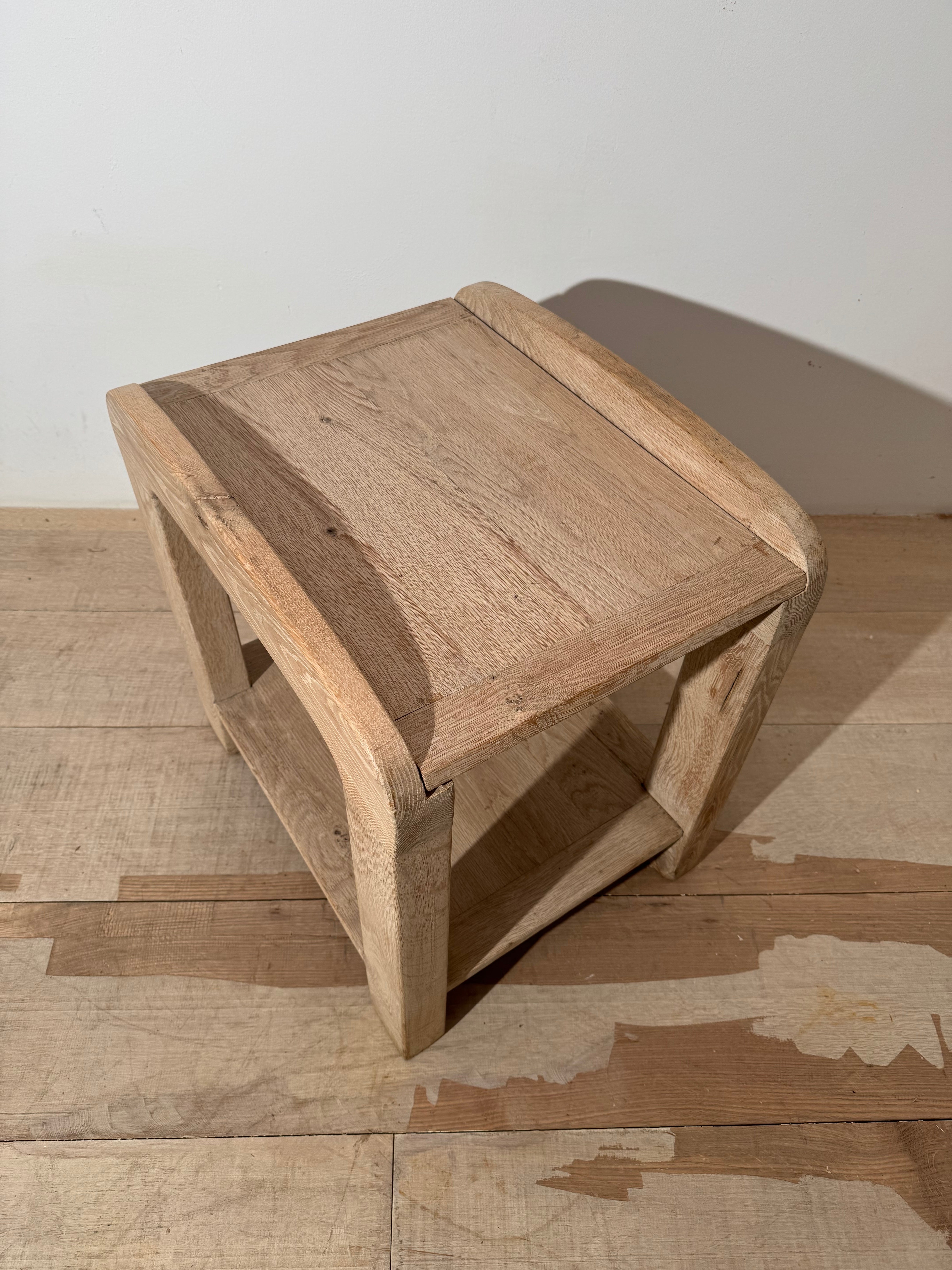 Belgian Solid White Oak Side Table