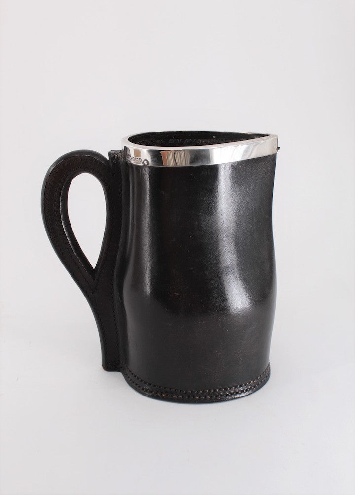 Leather and Silver Pitcher