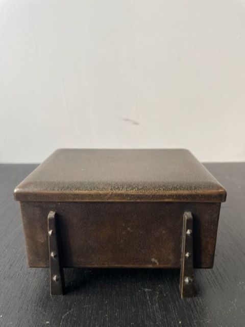 Small Japanese Bronze Box