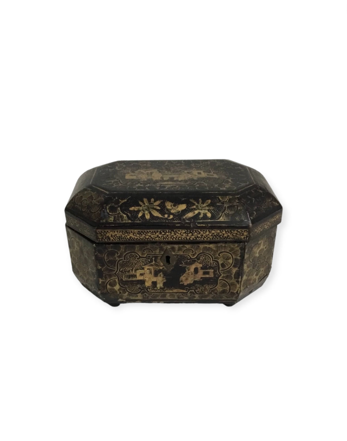 19th Century English Chinoiserie Box