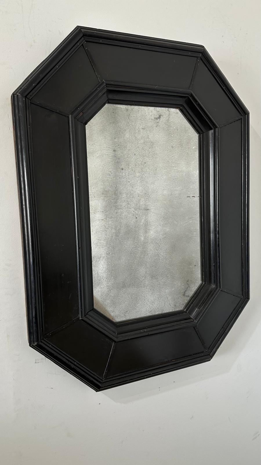 Huge 19th Century Italian Mirror with Stone Inset ( Pair Available)