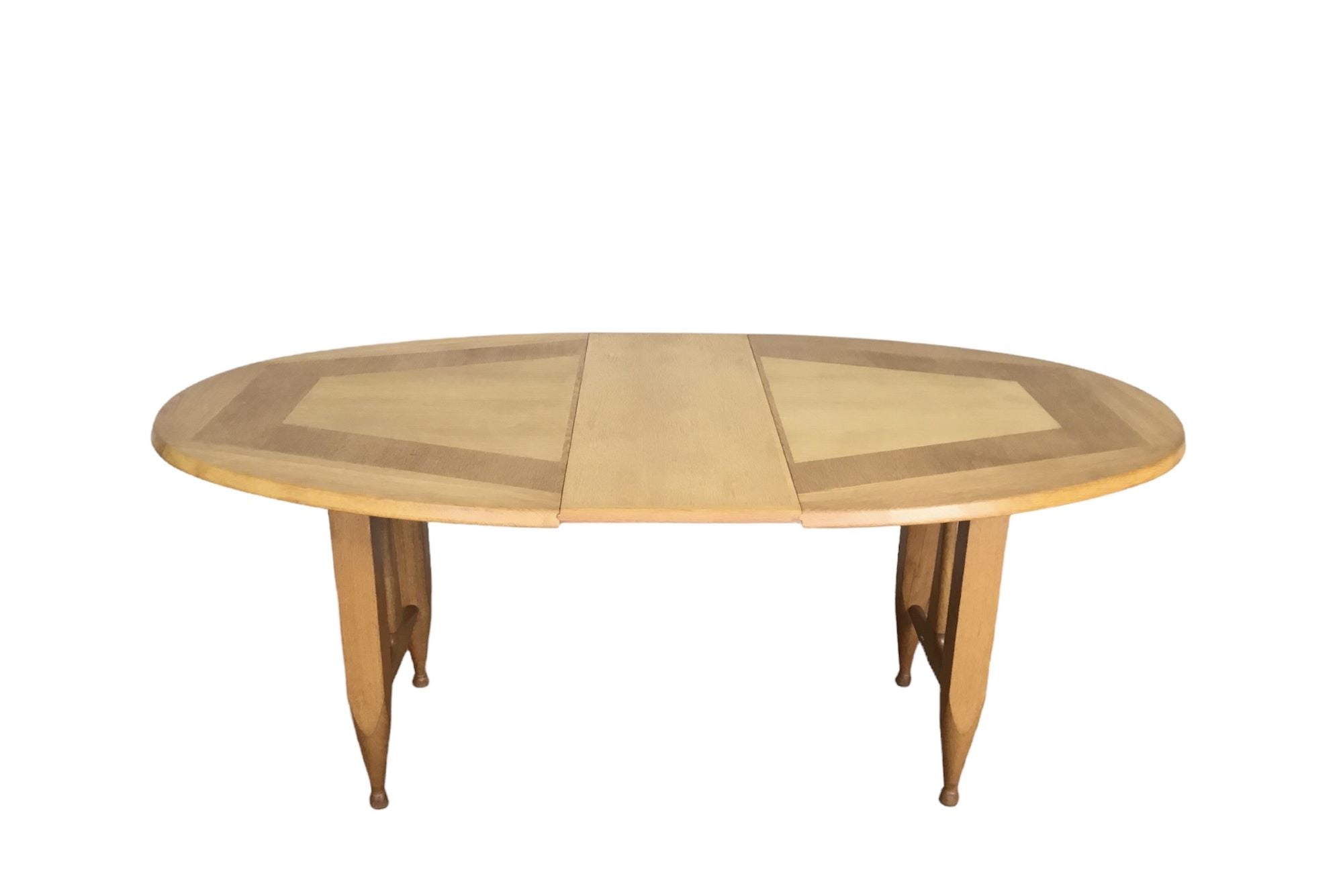 Guillerme & Chambron Oak Oval Dining Table