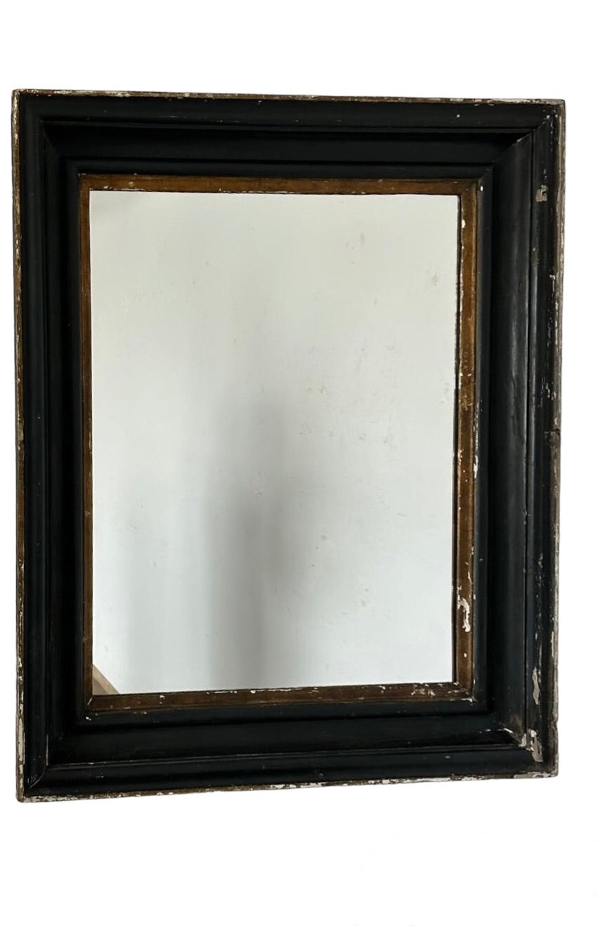 Large 19th Century Spanish Ebonized Mirror