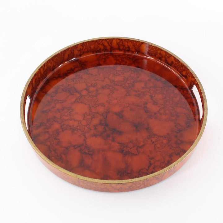 Vintage Otagiri Japanese Faux Tortoise Tray