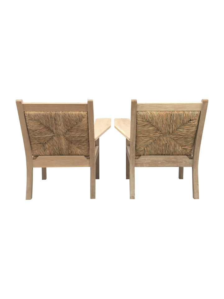 Pair of Lucca Studio Warren Arm Chairs