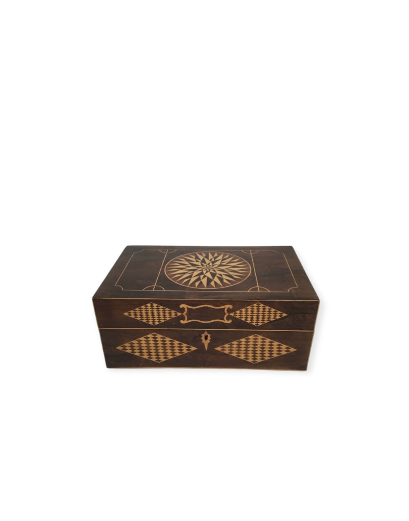 Large Fine English Inlaid Box