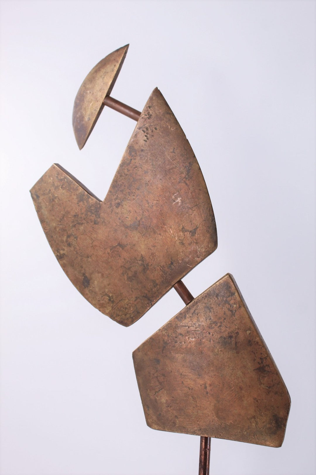 Limited Edition Mixed Metals Modernist Sculpture