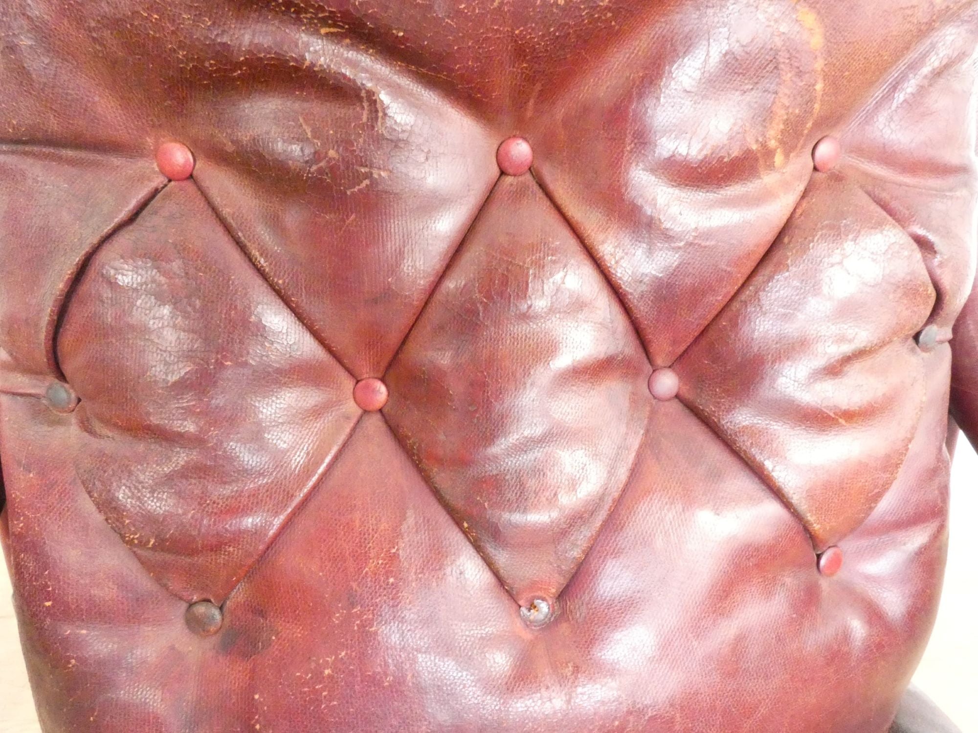 19th Century English Leather Chair