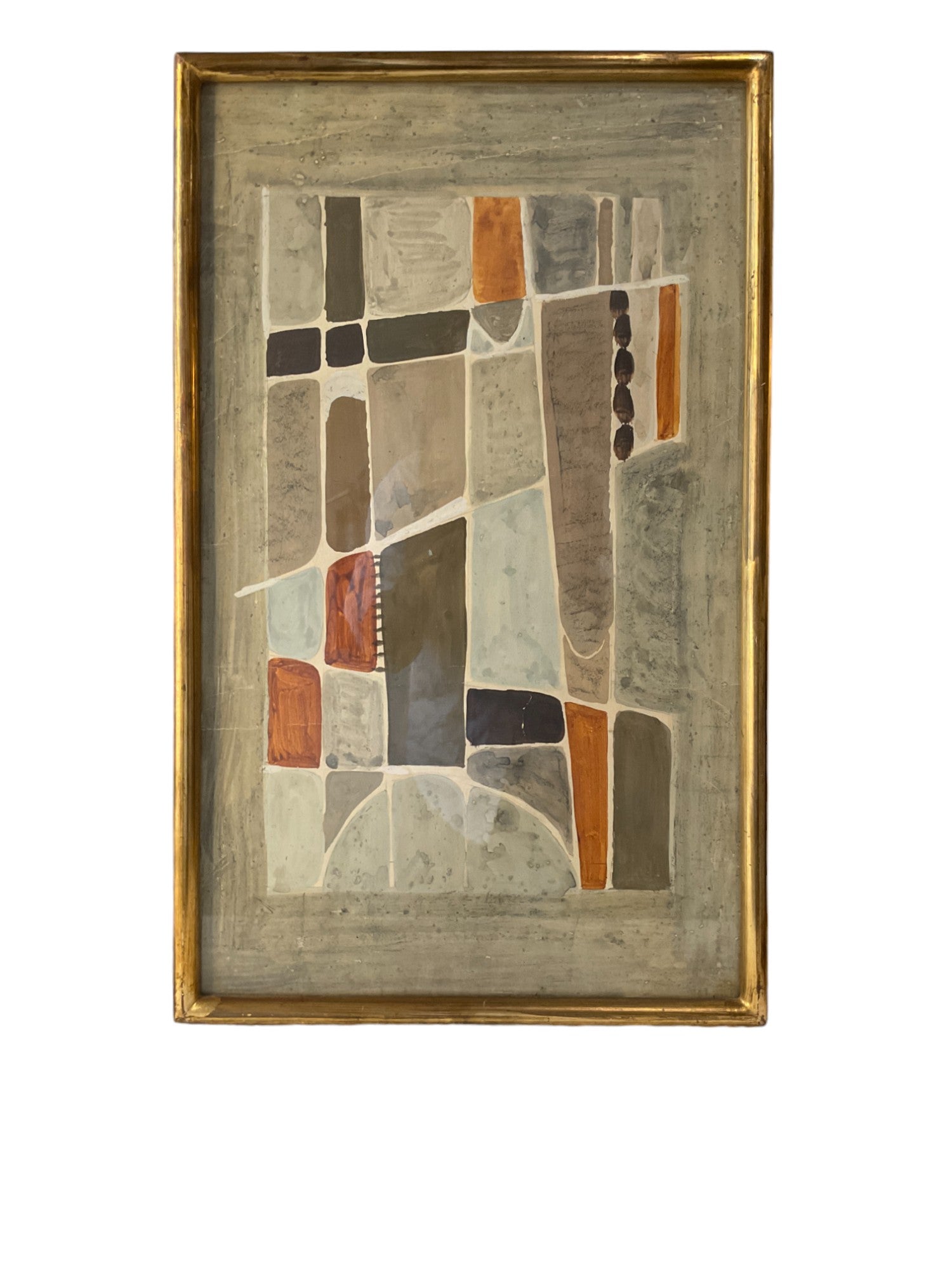 French Mid Century Abstract Painting