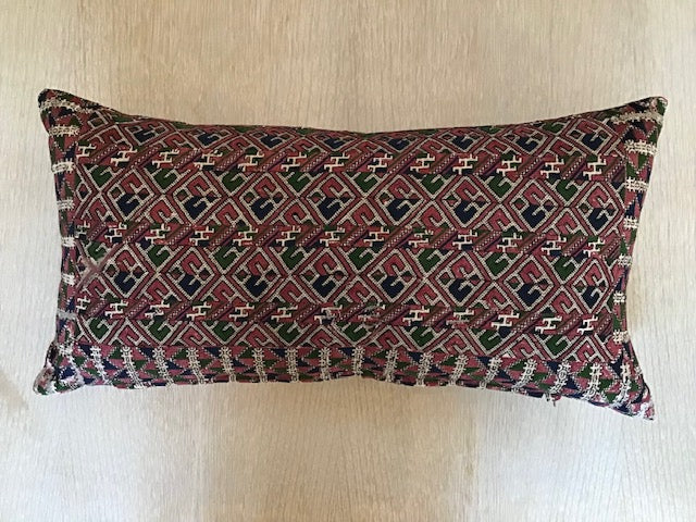 19th Century Balkan Embroidery Pillow