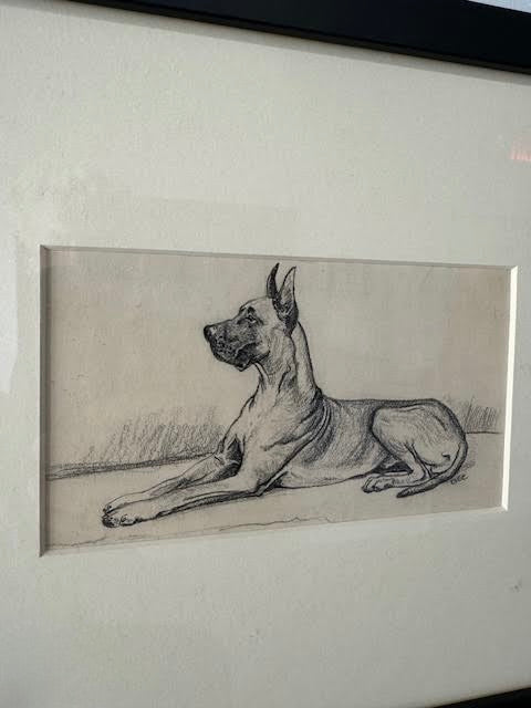 19th Century Sketch of Dog